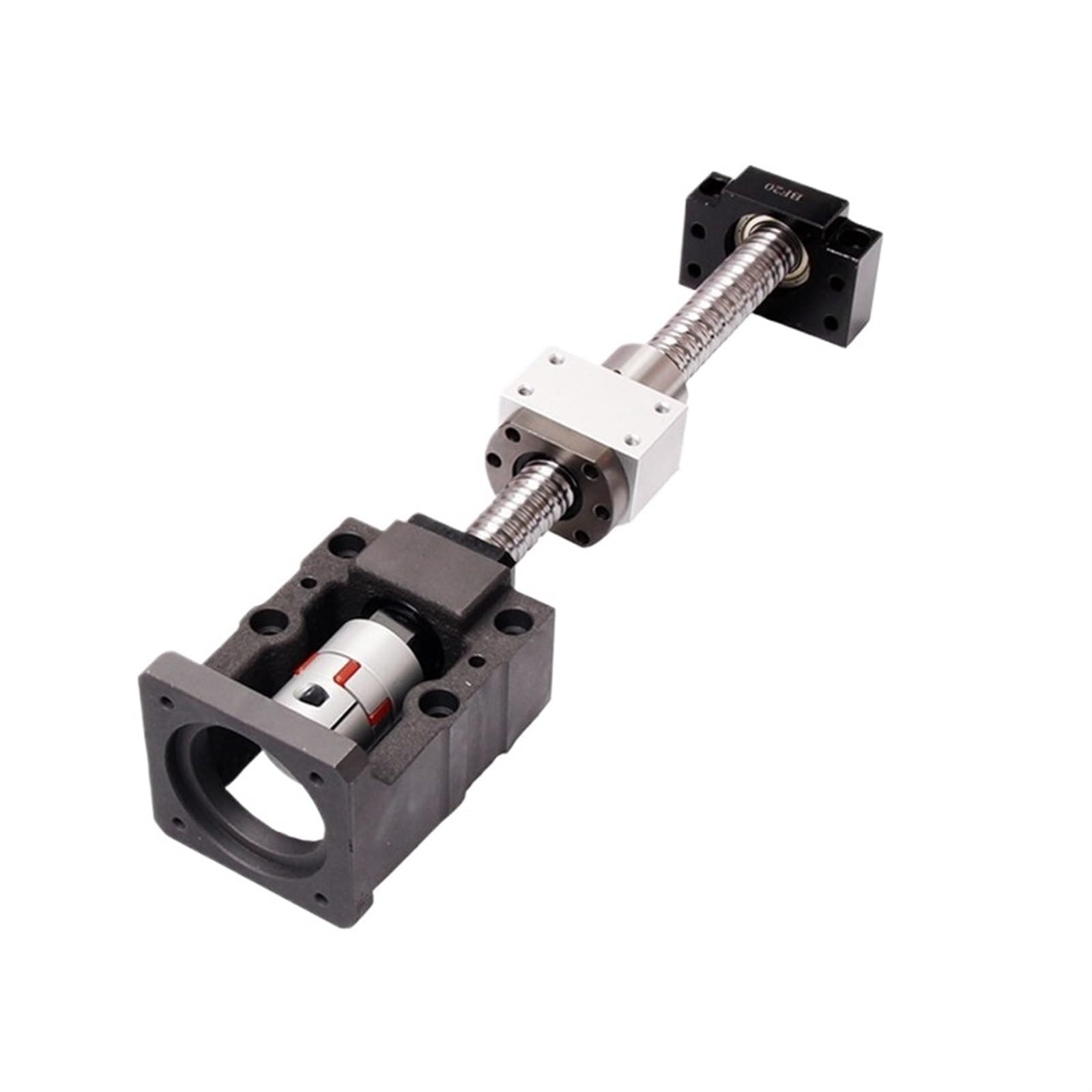 Metal Ball Screw nut end Processing 1 Set Ball Screw SFU2005 End Machined with BKBF15+ Nut Holder+ Coupling+ Motor Seat/Mount for Nema34 Motor(750mm)