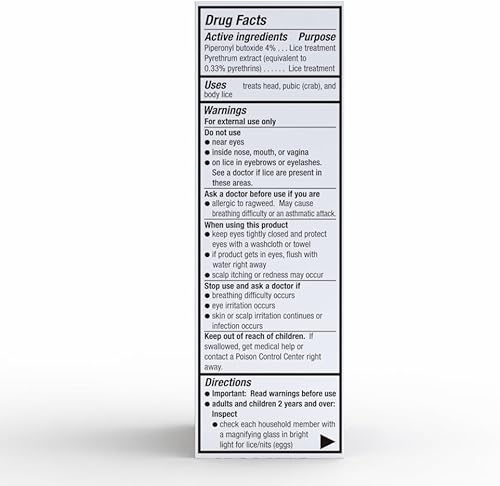 Miniatura 3 de Herklin Champú para tratamiento de piojos, máxima resistencia, fácil de aplicar, 2 onzas líquidas, botella