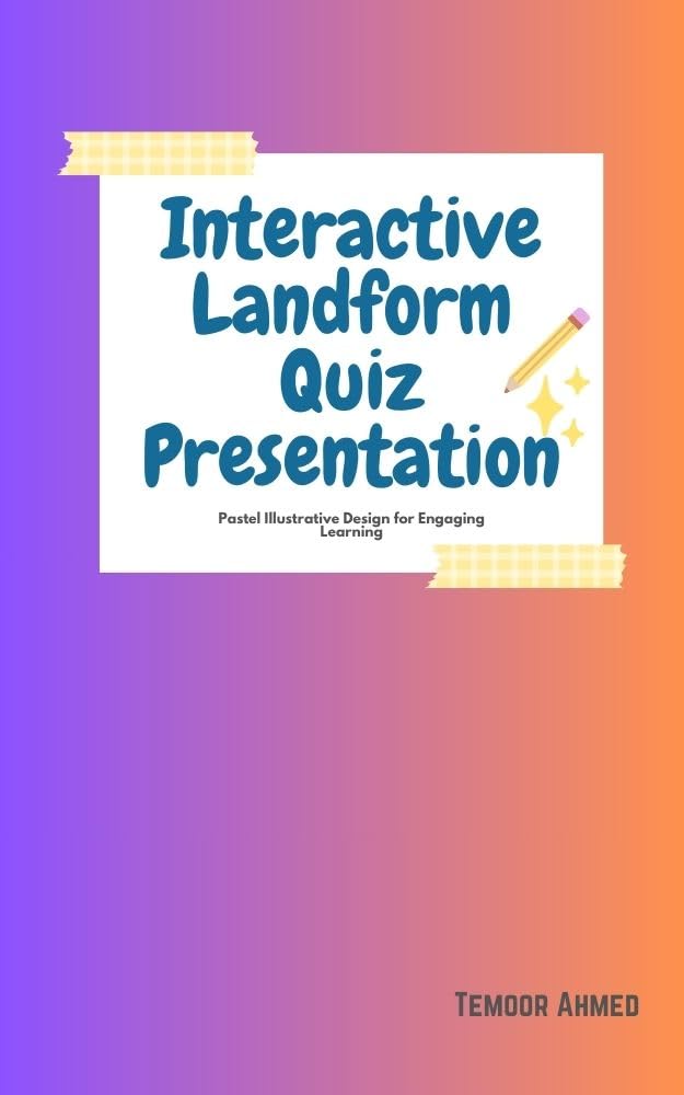 Interactive Landform Quiz Presentation - Pastel Illustrative Design for Engaging Learning