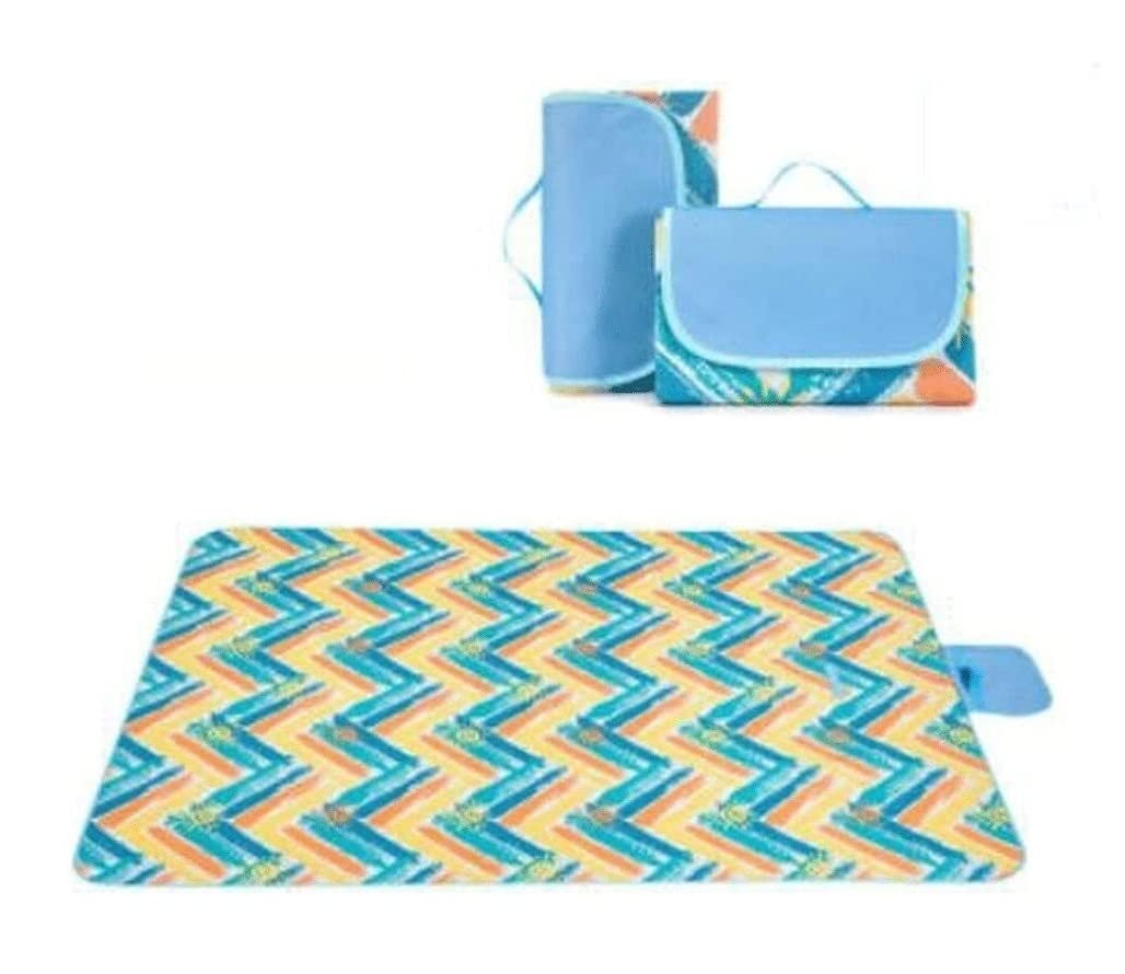 Outdoorowy Mata Zewnętrzny koc piknikowy, przenośny wodoodporny piknik zagęszczony Oxford Cloth Camping Mat (można prać w pralce) Piknikowy Kemping(A,200 * 195cm)