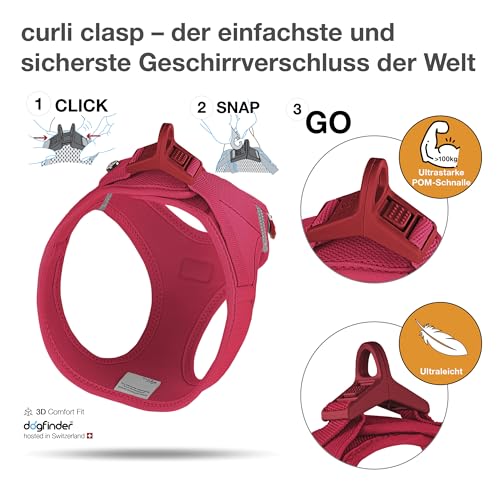 Vest Harness curli Clasp Air-Mesh Red 3XS