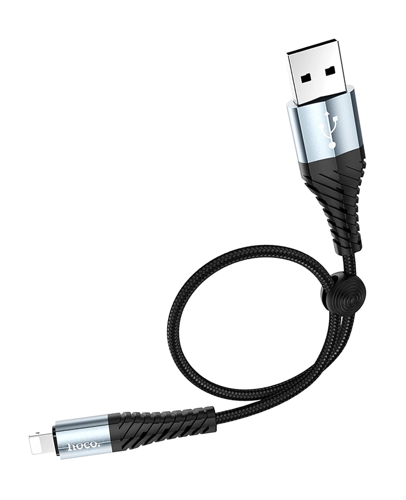 iPhone Charger Cable Short Black, HOCO 25cm Nylon Braided Small iPhone Charger Cable for iPhone 14 13 12 11 Pro Max Mini XS/XR/8/SE iPad Short Apple Charging Cable CarPlay for Phones Power Banks Car