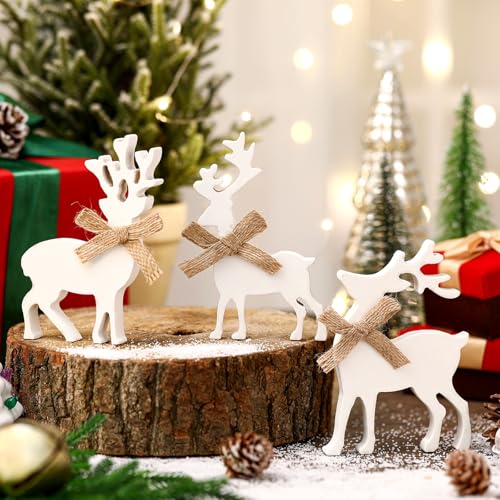 Redbaker-3-Pcs-Reindeer-Table-Decor-Reindeer-Tabletop-Block-Sign-Rustic-Farmhouse-Wooden-Centerpieces-for-Christmas-Xmas-Winter-Home-Office-Shelf-Desk-Tiered-Tray-Decor Redbaker 3 Pcs Reindeer Table Decor Reindeer Tabletop Block Sign Rustic Farmhouse Wooden Centerpieces for Christmas Xmas Winter Home Office Shelf Desk Tiered Tray Decor