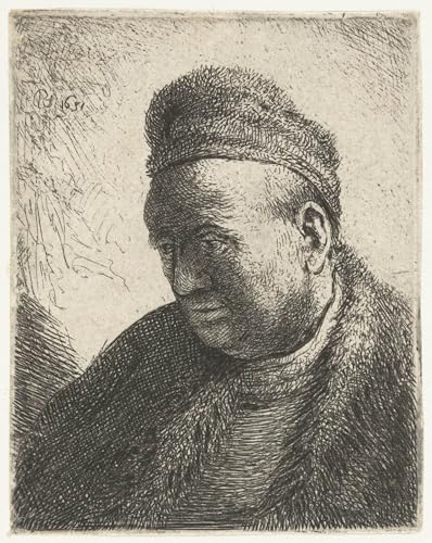 Buste de Rembrandt Van Rijn affiche pour habiller un mur vide