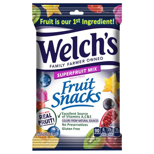 Welch'sFruit Snacks Superfruit, 5 Ounce