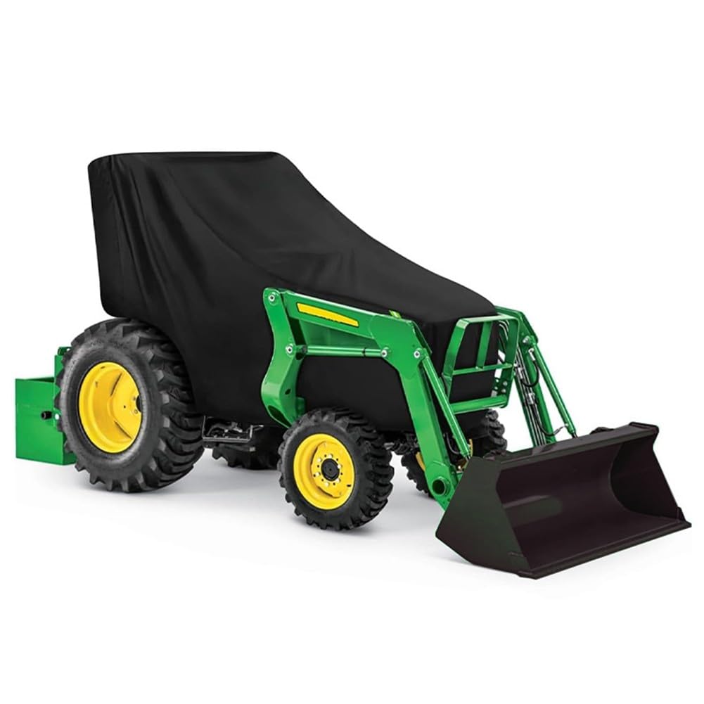 FUBESK Funda impermeable para cortacésped, cubierta para tractor para cortacésped Oxford de poliéster 420D resistente, 79 x 128 x 259 cm