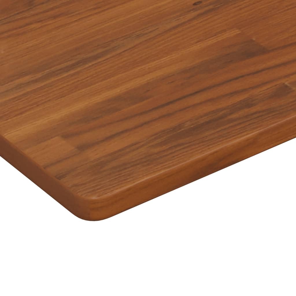 Blat umywalki z litego drewna dębowego ze stalowym uchwytem, 60 x 40 x 2,5 cm, trapezowy, obciążenie do 100 kg, zajmuje mało miejsca do łazienki, umywalki, szafki łazienkowej, półki, miejsca