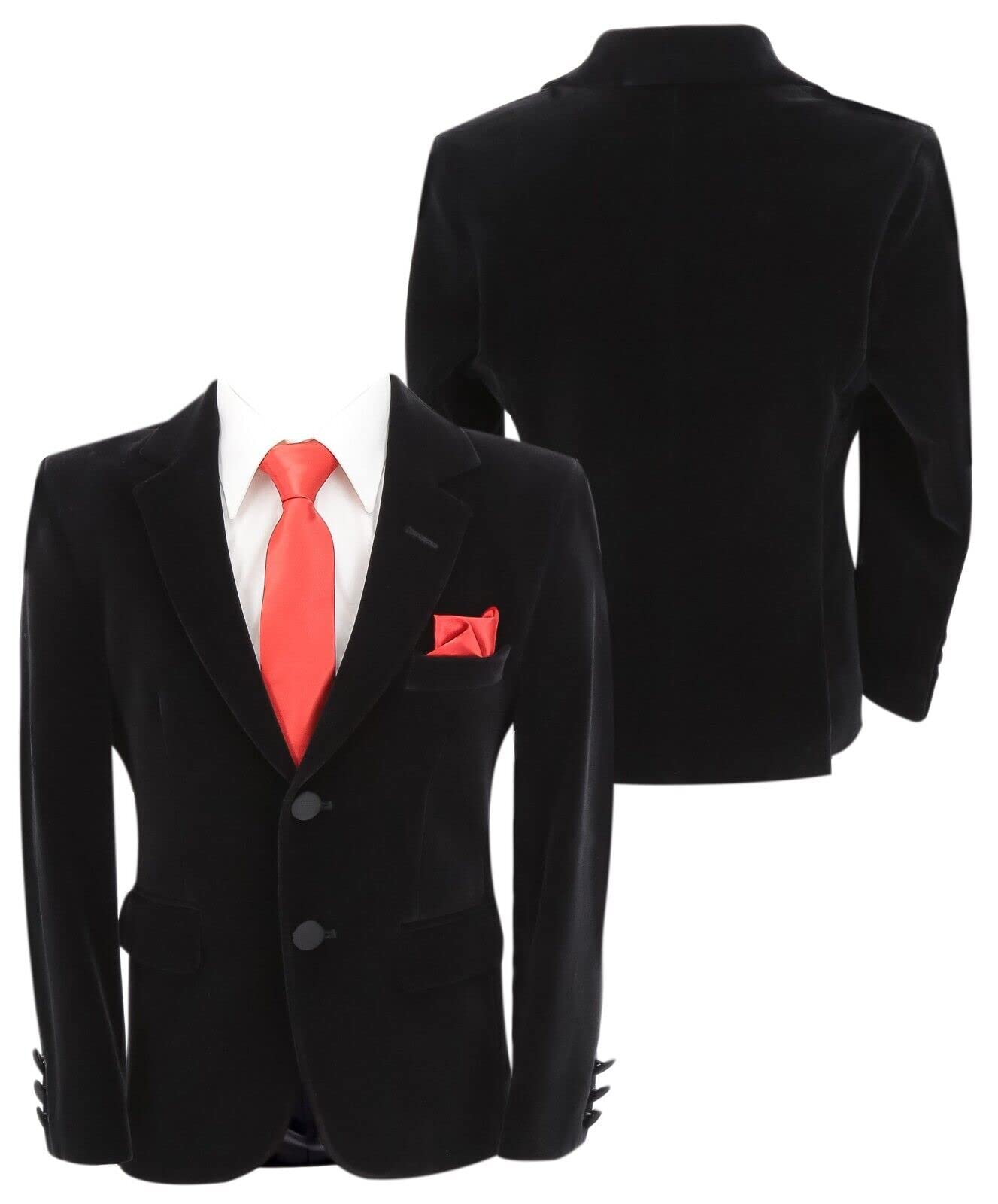 SIRRI Chaqueta de Invierno de Terciopelo para niños, Corte Entallado, Formal, para Boda, Cena, cumpleaños
