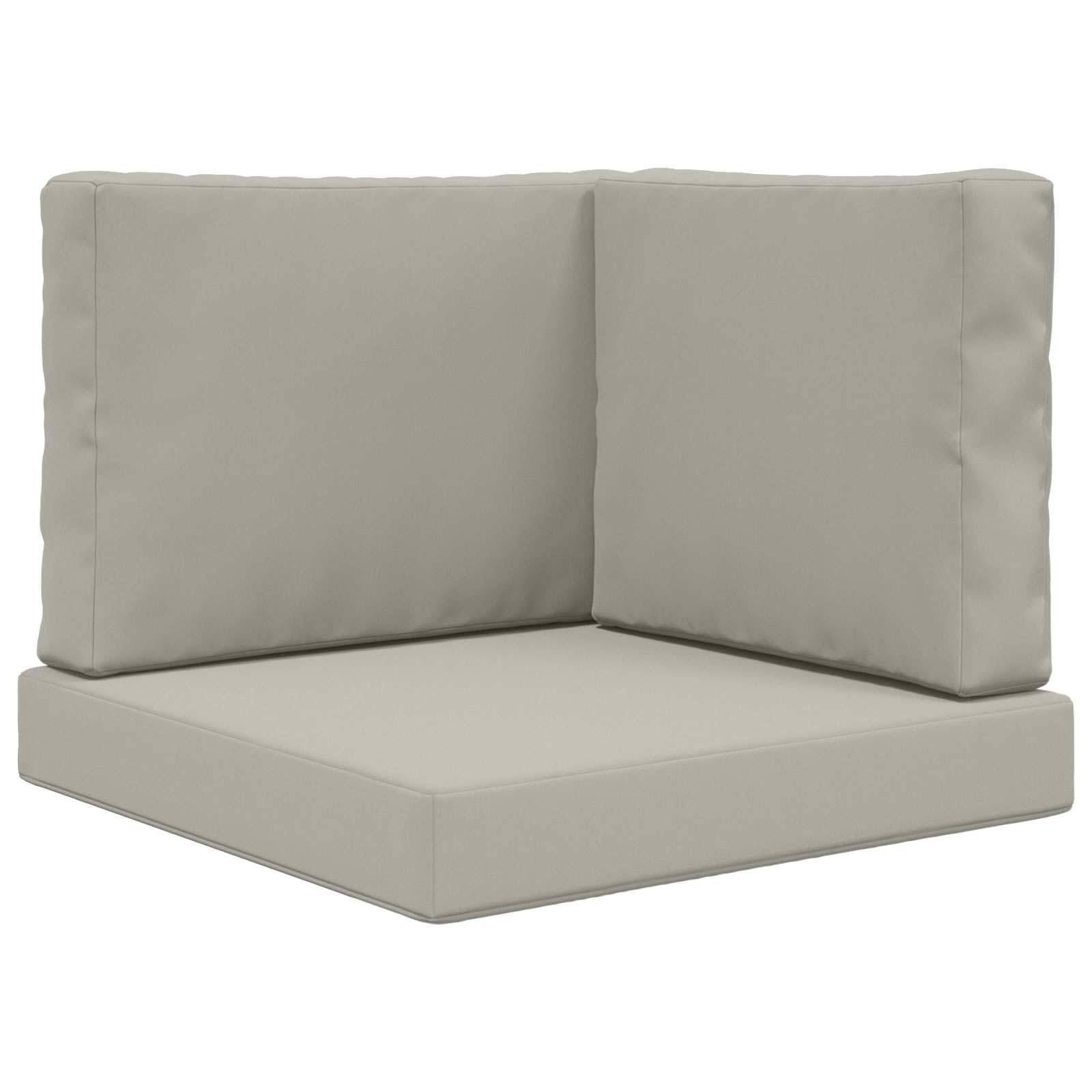 Coussins de canapé d'extérieur gris 60x60 cm lavables pour salon de jardin