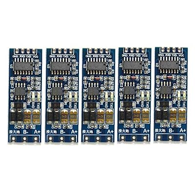 HiLetgo 5pcs TTL to RS485 485 to Serial UART Level Reciprocal Hardware Automatic Flow Control UART to RS485 Converter RS485 to TTL