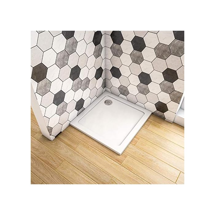 Buy Walkin Square 760x760mm Slimline Stone Resin Shower Tray Shower