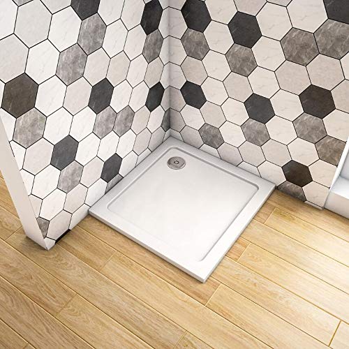 Buy Walkin Square 900x900mm Slimline Stone Resin Shower Tray Shower