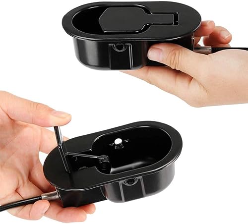 Miniatura 4 de ttmagic 2 piezas de repuesto de mango reclinable de metal con cable, palanca de liberación universal para sofá, silla, sofá, manija de extracción,