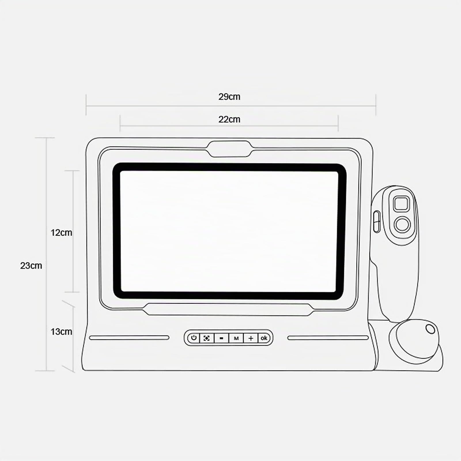 Máquina de diagnóstico de Piel 11 Inc con Pantalla LCD Digital HD, detección de Cuero cabelludo 200 Veces y Piel 50 Veces, 10 Millones de píxeles y detección espectral 4