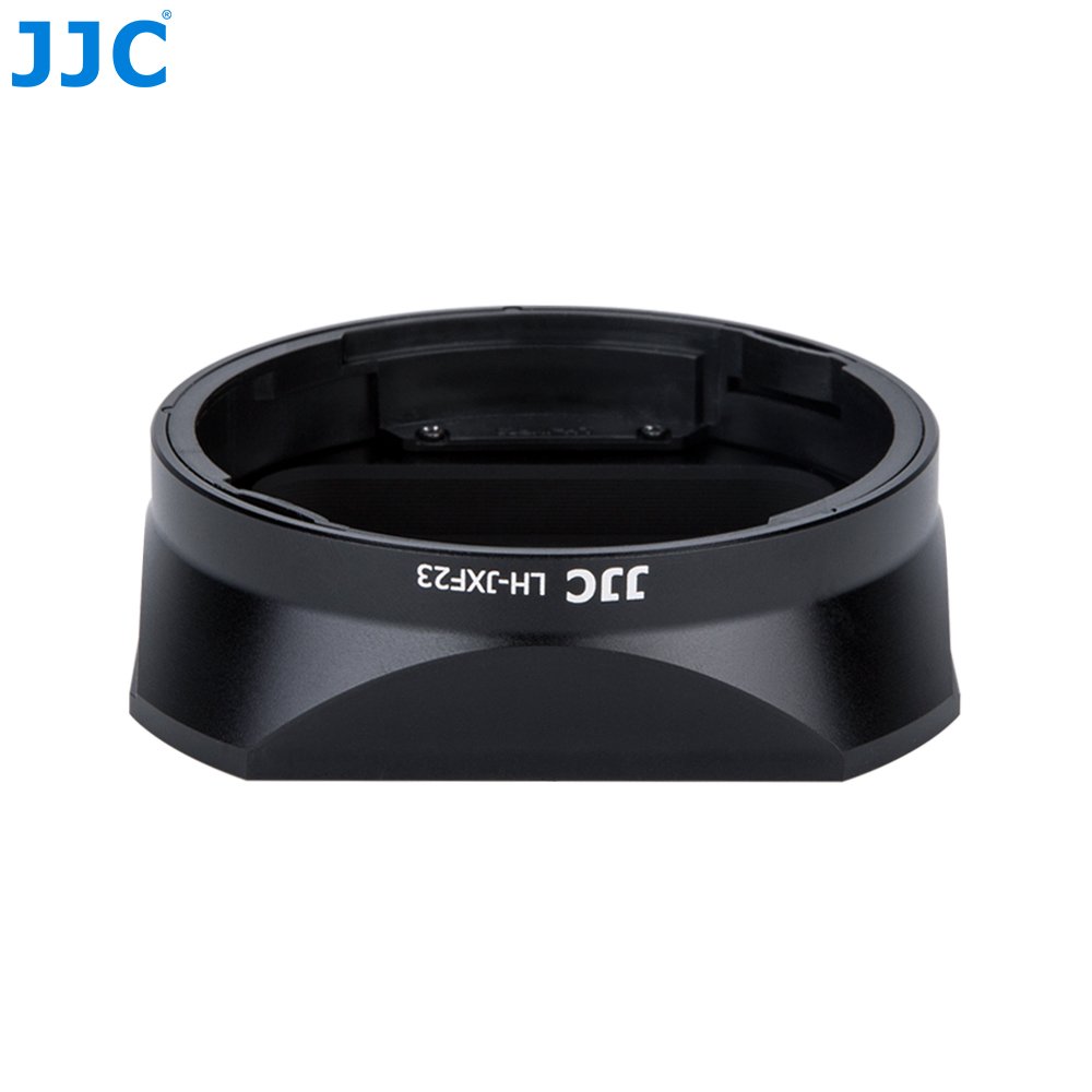 JJC LH-JXF23 Black Copriobiettivo e Paraluce per Obiettivo Fotografico Fujinon XF 23mm F1.4, XF 56mm F1.2 R, XF 56mm F1.2 R APD con Chiusura a Scorrimento Sostituisce Fujifilm LH-XF23