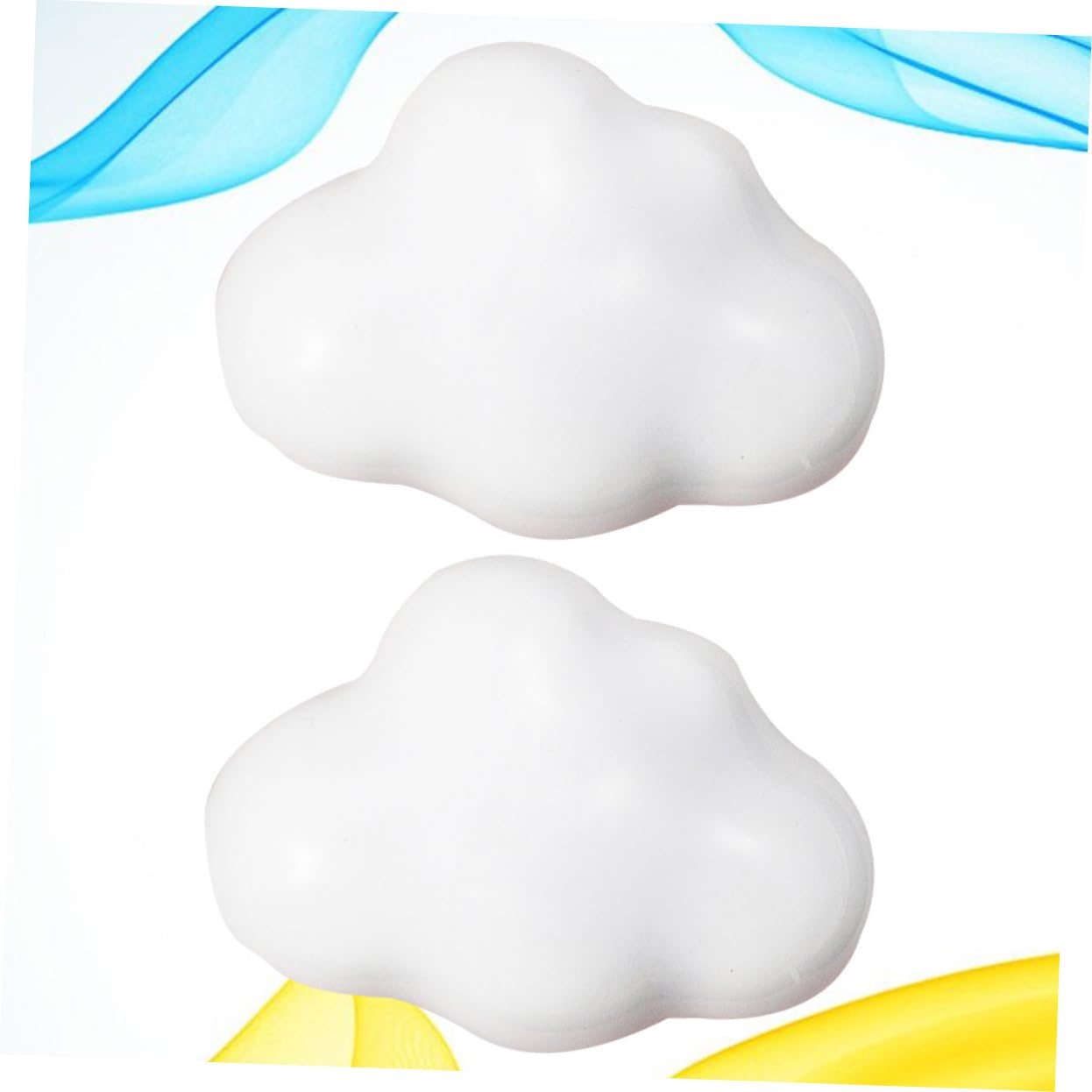 OSALADI 3 Set Di Pomelli Per Mobili A Forma Di Unici in Ceramica Per Cassetti Per Decorazioni 2 Pezzi*3