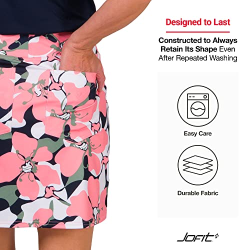 Jofit Apparel Women's Athletic Clothing Mina Skort For Golf & Tennis, Size Small, Vibrant Floral #TOP4