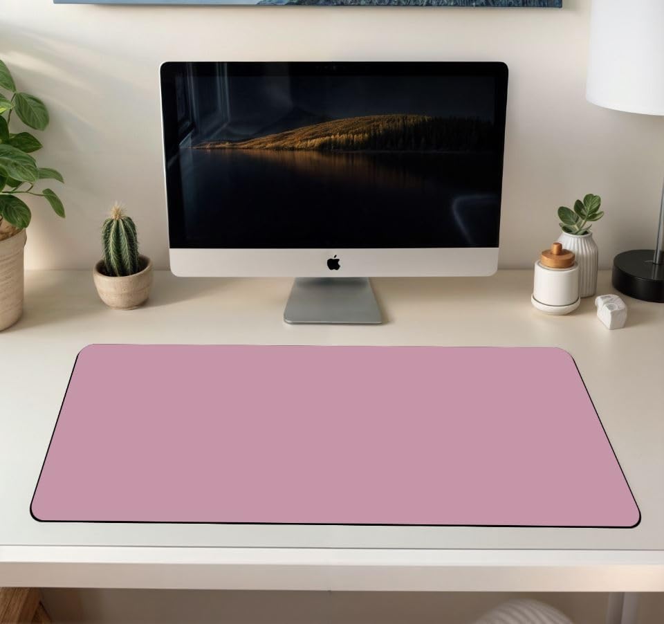 Image of ON TREND Premium Extended Mouse Pad, Large Premium Desk Mat Anti Skid Rubber Base for Desktop Laptop PC Office Gaming (Size- 23 X 11 x 0.12 Inch) (Pale Mauve)