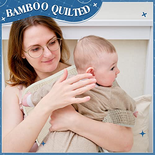 Image of Frienda 8 Pack Muslin Burp Cloths for Baby Large 20 x 10 Inch Cotton Burp Rags for Spit up Drool Absorbent Soft Multicolor Wash Cloths Diapers for Newborn Girl Boy Essential Shower Gift(Cool Colors)