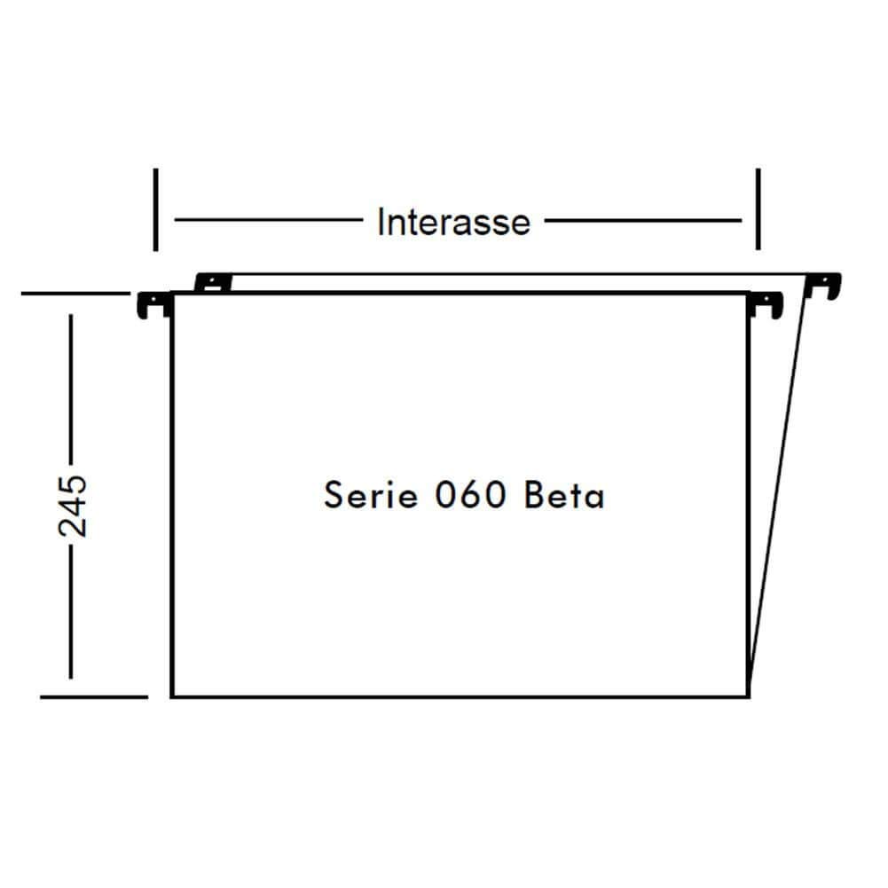 060/330 Beta -B1 Cartelle Sospese Linea Avana