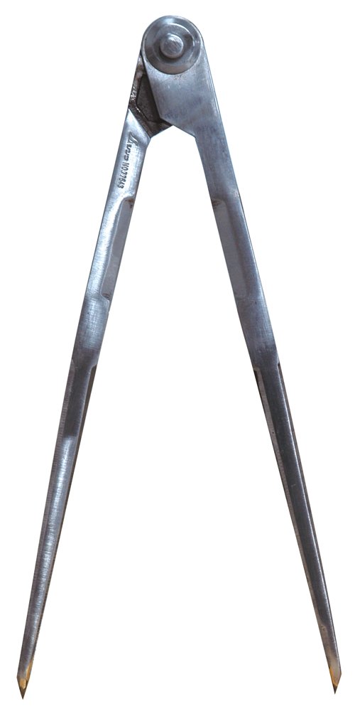 Shinwa Sokutei 77545 Steel Compass with Carbide Tip, E-2, 11.8 inches (30 cm)