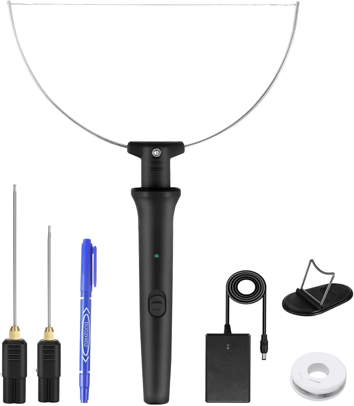 3-in-1 Electric Hot Wire Foam Cutter, 18W Electric Styrofoam Cutting Tool, Electric Polystyrene Cutting Tools Kit, Polystyrene Cutter Styrofoam Cutting Pen for Foam Carving, DIY Crafts, Cutting