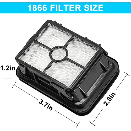 4 PACK 1866 Replacement Filter for Bissell Crosswave Pet Pro Vacuum 1785 2554 2551 2306 2304 1785A 2596 Crosswave Cordless Max Vacuum Cleaner Parts Replace 1608684 LUXRILIX