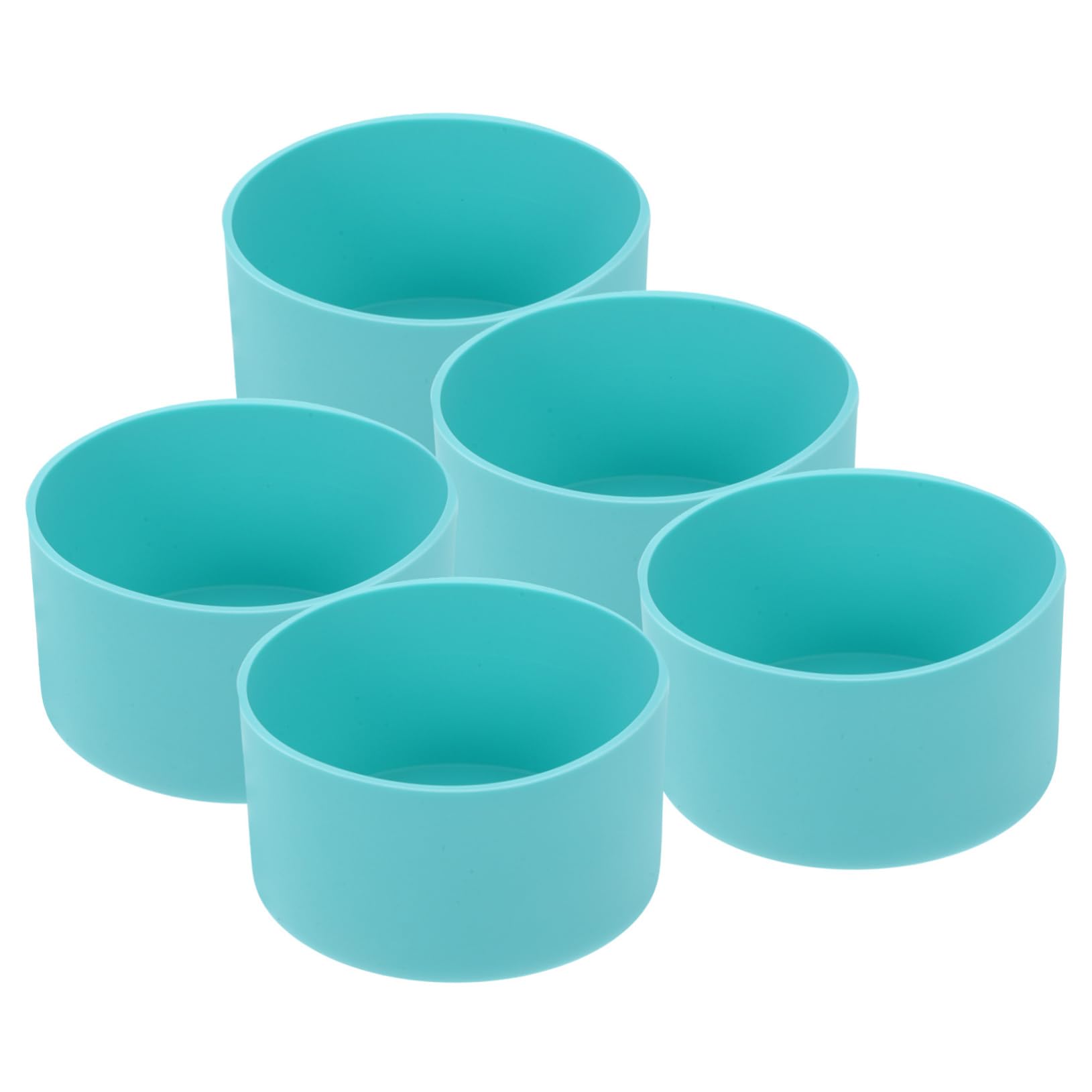 20 Piezas De Silicona Cubierta De La Taza Botella De Aislamiento Cubierta De La Botella De Vidrio Cubierta Inferior De La Taza Antideslizante Botella De Arranque Protector De