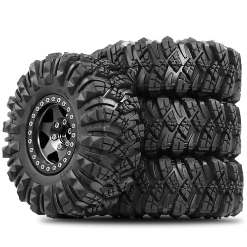 Pneus et roues RC compatibles SCX10 et TRX4 pour le franchissement