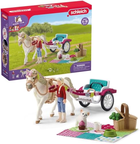 Schleich 42467 Calèche Horse Club pour spectacle équestre avec figurine articulée