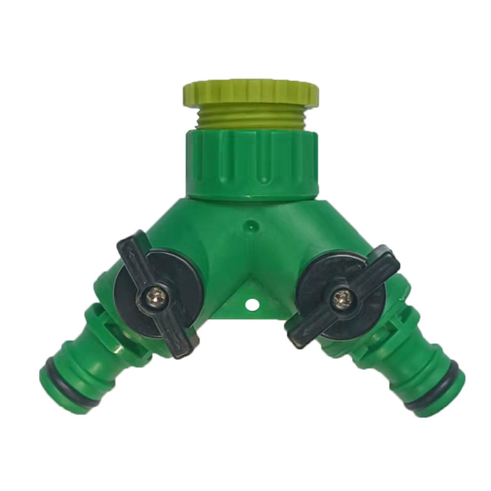 Yibozi Green Abs 3 Way Hose Connector With Switches Valves Suitable For Precise Flows Controls Garden Irrigation Watering Systems Hose Connector