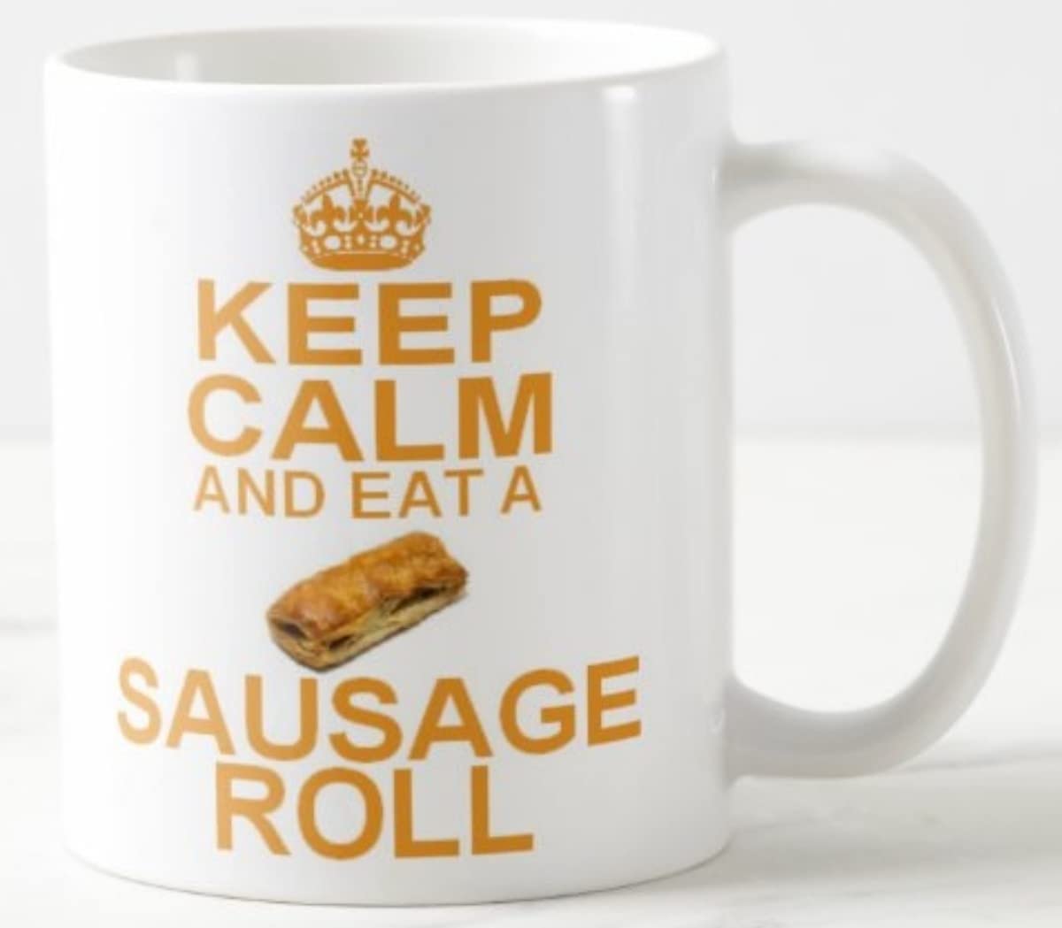 Keep Calm and EAT A Sausage ROLL ≈ Mug savoury Snack greggs Rolls - Carry On Style Mugs Christmas Birthday Secret Santa Gifts