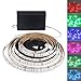 FISHBERG Waterproof 3528 SMD 120 LEDs Strip Lights Battery Operated 2M 6.6Ft Led Flexible Light Strip Crafts Lighting (Multicolor)