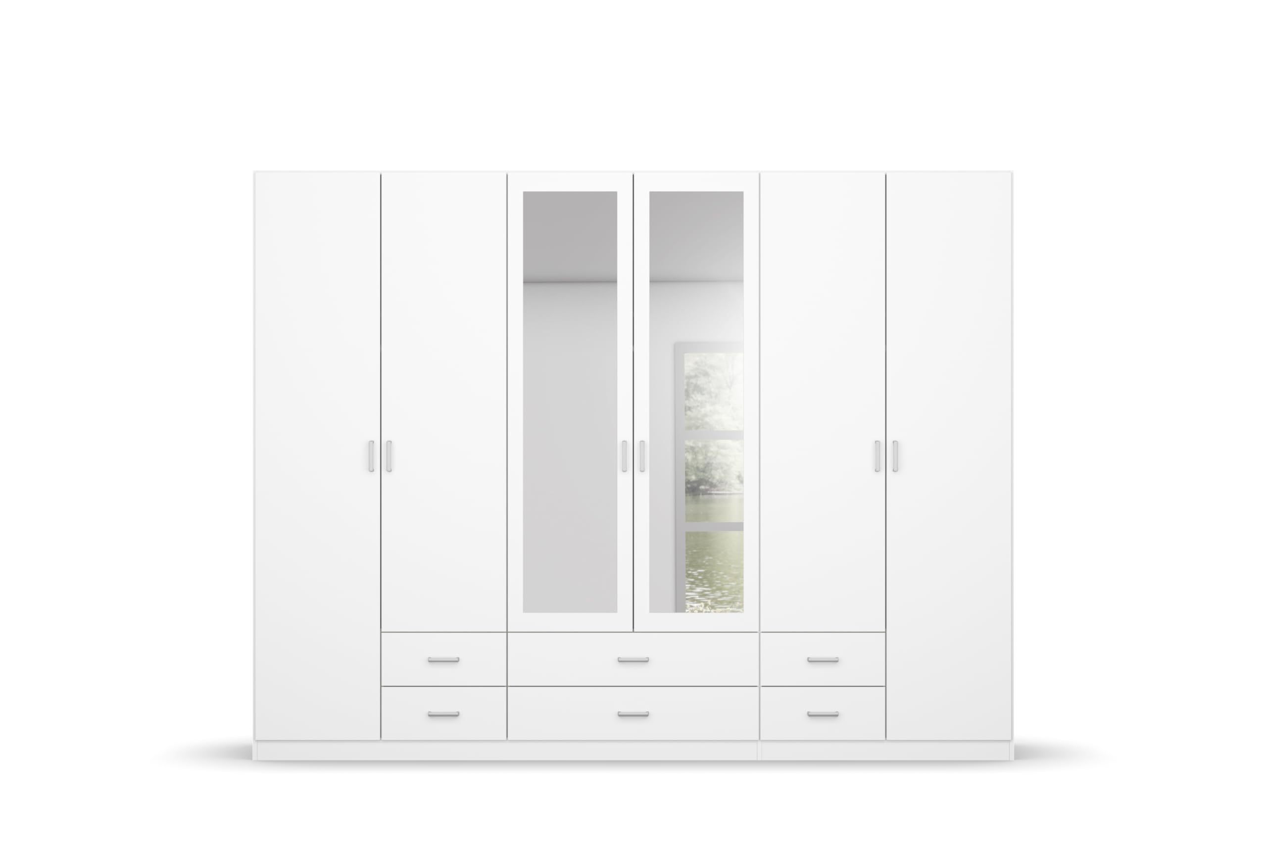Rauch Möbel Gamma, Kleiderschrank, Farbe Weiß, Breite 271 cm