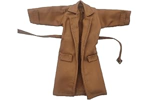 Elegant and Refined 1/12 Scale Brown Male Coat for 6" Action Figures