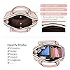 Small-Crossbody-Bags-for-Women-Classic-Double-Zip-Top-Handle-Dome-Satchel-Bag-Shoulder-Purse Small Crossbody Bags for Women Classic Double Zip Top Handle Dome Satchel Bag Shoulder Purse Pink&Beige