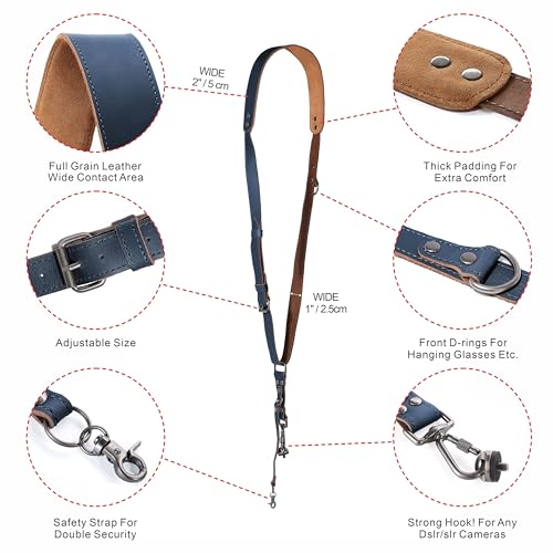 Padwa Lifestyle Blue Single Camera Harness Strap for One Camera - Image 2
