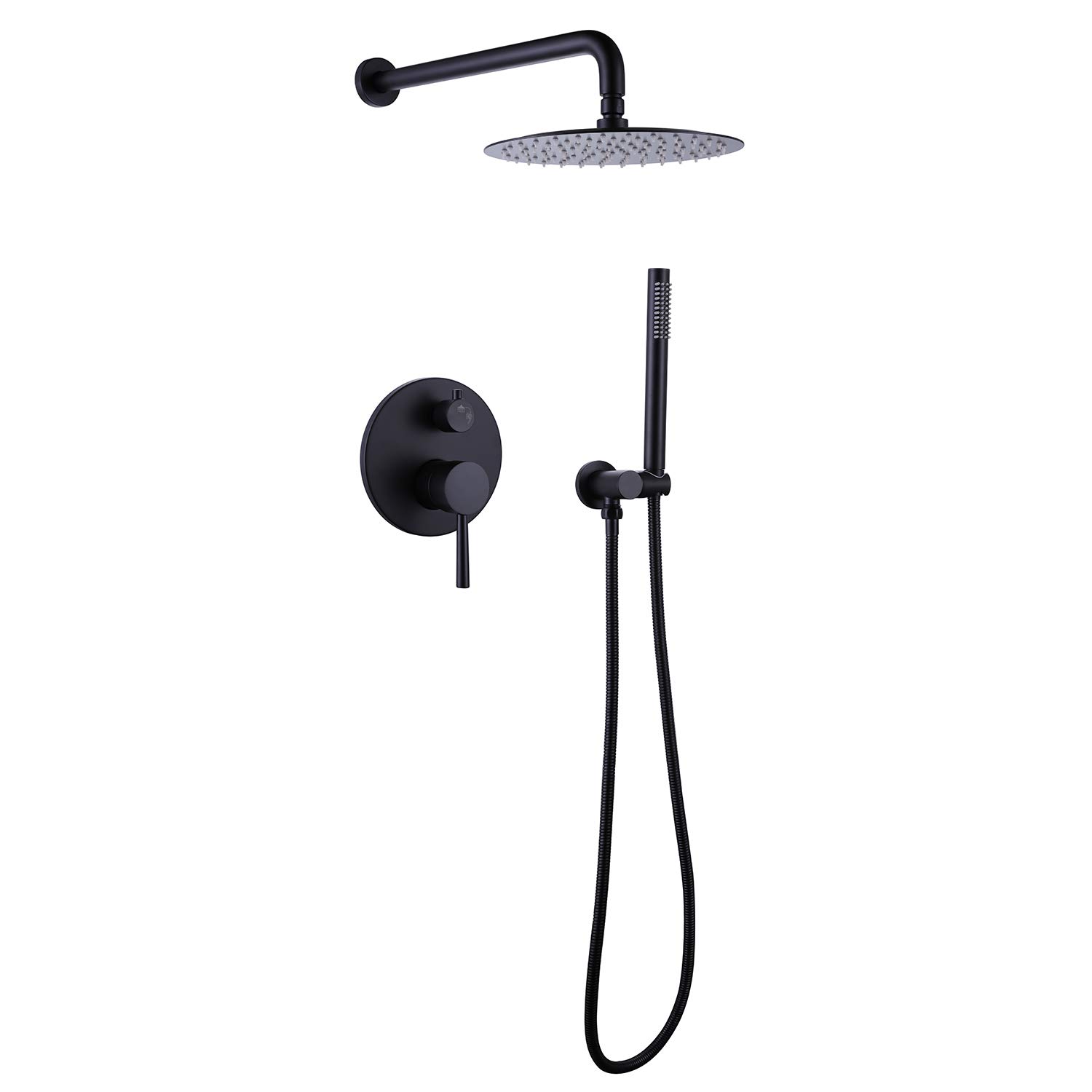 Buy ASHA Complete Shower Faucet Set, 10 Inches Bathroom Luxuly Rainfall Shower Head System with