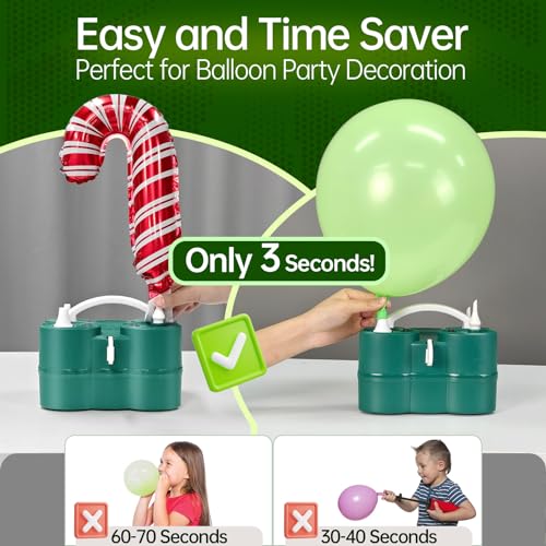 Image of Bezente 3-in-1 Air Balloon Pump Electric Inflator Blower Machine | Dual-Balloon Inflation, All Balloons, Yoga Ball, Air Mattress, Swimming Ring, Inflatable Boat, Vacuum Storage Bag