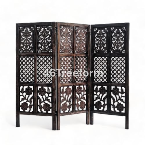 Image of Wooden Room Partition /Screen /Room Divider /Room Separator for Livng Room Bedroom Home Office Restarurant Hallway 20Inches Wide (3 Panel 4 Feet)