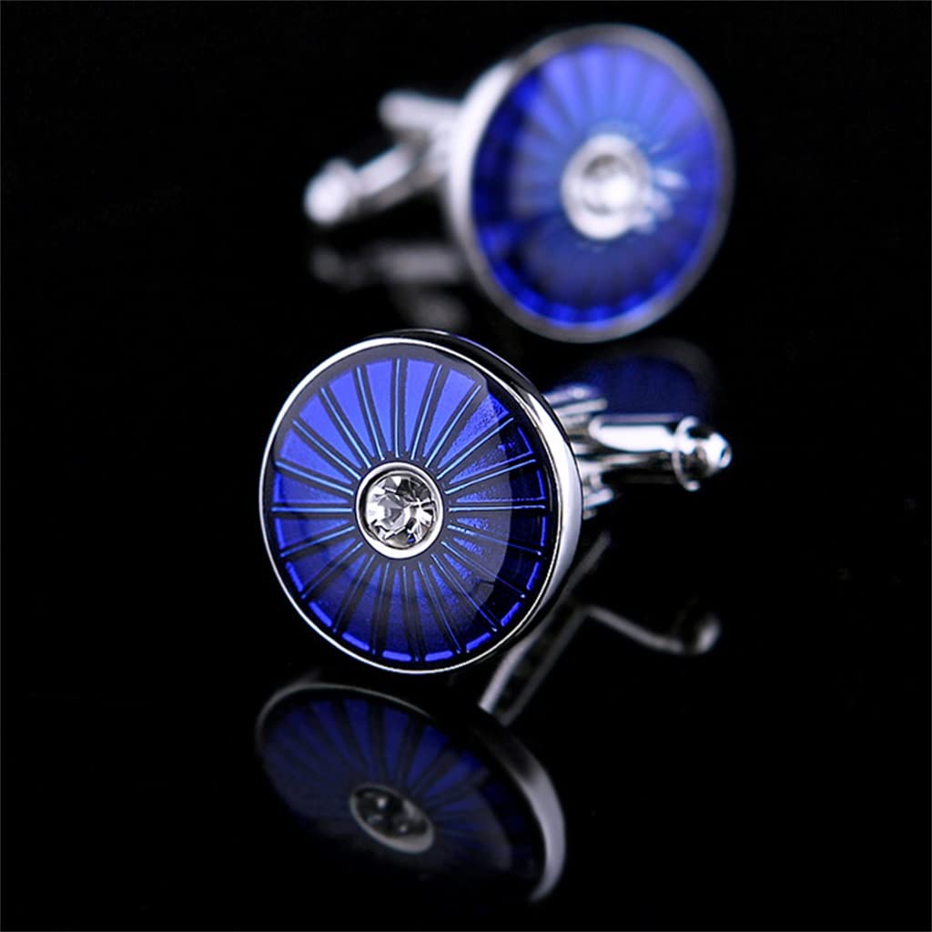 Koszula męska Spinki do mankietów Ozdoby do mankietów Fioletowe spinki do mankietów Guziki dla pana młodego Akcesoria dla gości (kolor: A, rozmiar: 18 * 18 mm)