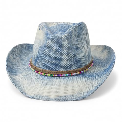 Chapeau de cowboy en jean anti-chaleur pour femme active en plein air