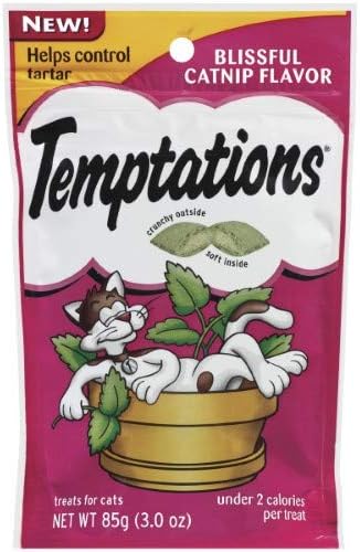 Whiskas Temptations Blissful Catnip Cat Treats (Pack of 14)