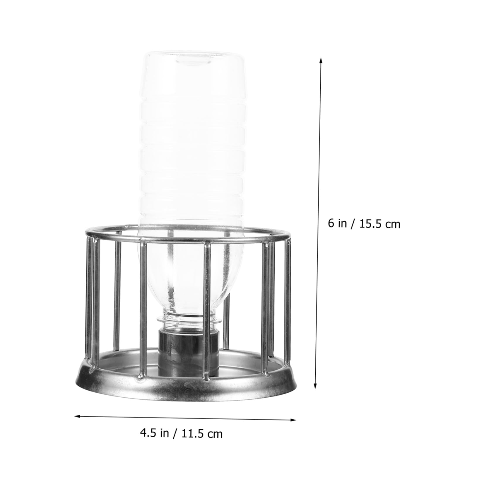 INOOMP 5piezas Alimentador De Agua para Mini Comedero De Acero Inoxidable para Reptiles Plato De Alimentación Duradero y Práctico para Terrarios y Acuarios