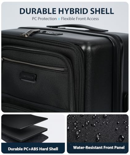 EMPSIGN Top Opening Expandable Suitcase