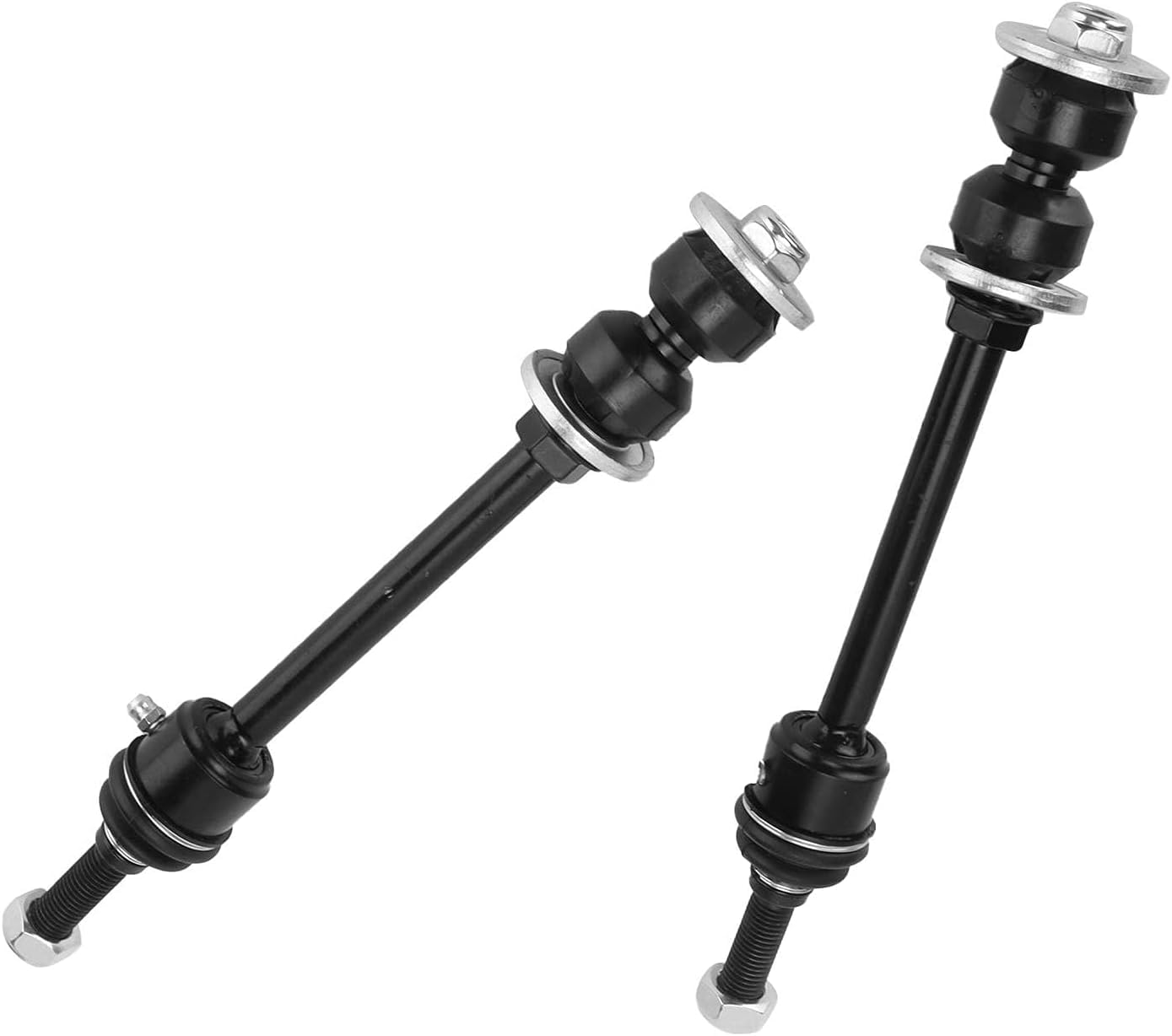 Aramox 2 Pièces Liens D'extrémité de Barre Stabilisatrice Avant, Remplacement de Lien de Barre Stabilisatrice Anti-roulis Noir pour 1500 5LUG 4WD 2006-2017