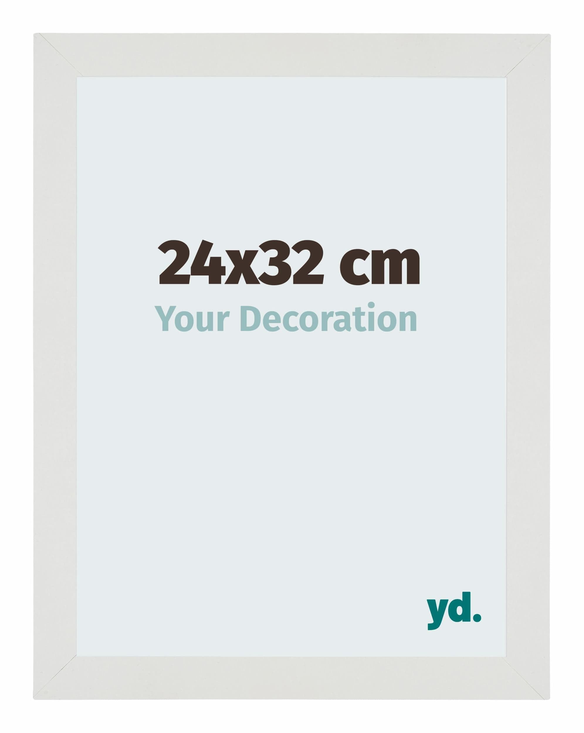 Your Decoration - Picture Frame 24x32 cm - White Matte - Decorative Wall Frame in MDF with Antireflection - Frame 24x32 - Mura