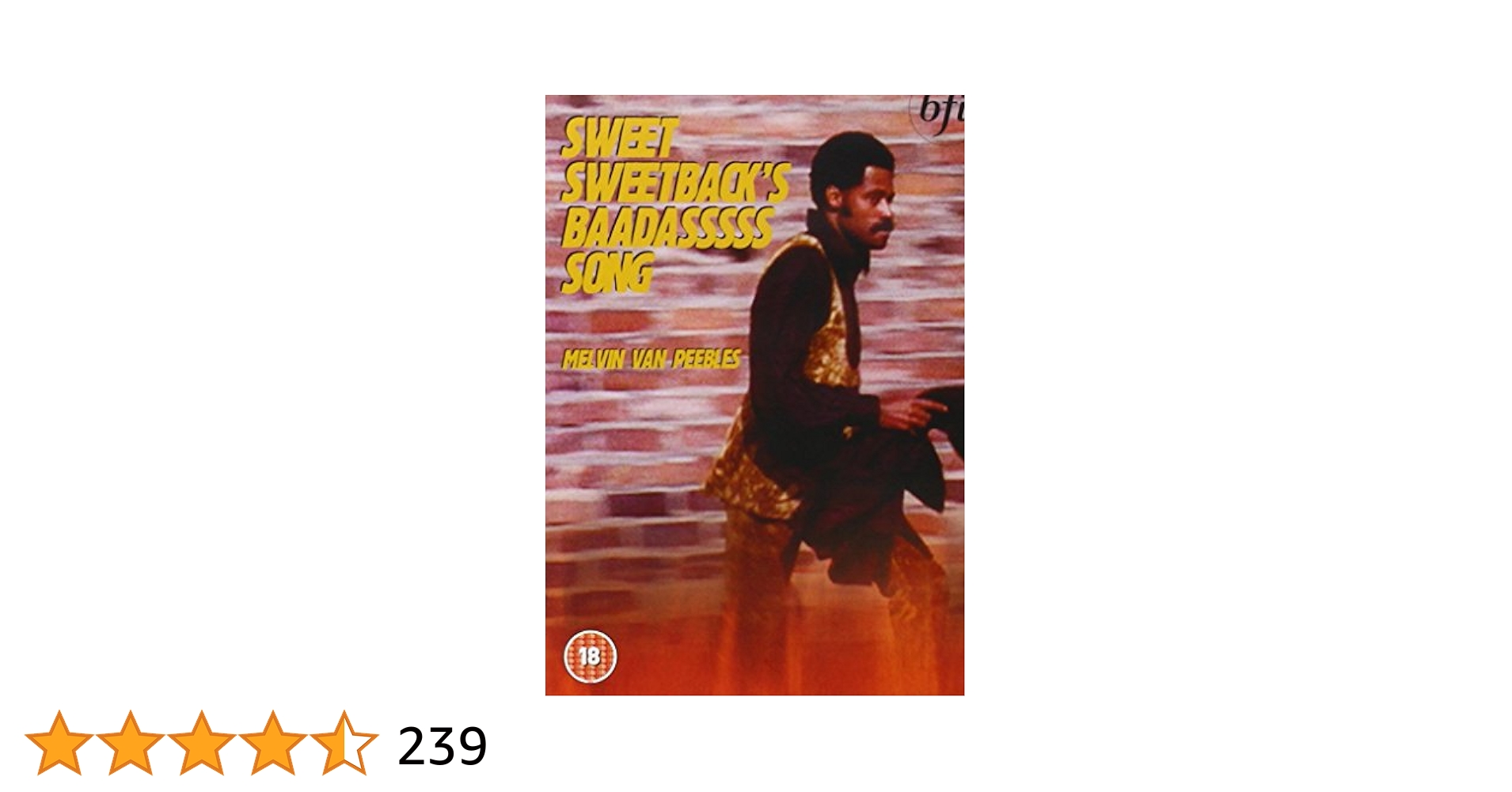 Amazon.com: Sweet Sweetback's Baadasssss Song [1971] [DVD