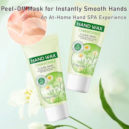 Grospe Smoothing Peel Off Hand Mask - 1.7oz Moisturizing & Exfoliating Hand Care with Natural Botanical Extracts, Nourishing Formula for Soft, Smooth Skin (Chamomile) - Image 3