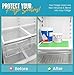 Refrigerator Liners for Shelves by Linda’s Essentials - Easy to Clean Fridge Liner with Spill Protection Fridge Shelf Liners & Drawer Liner, Nonslip BPA-Free Refrigerator Mats (Green Roll)